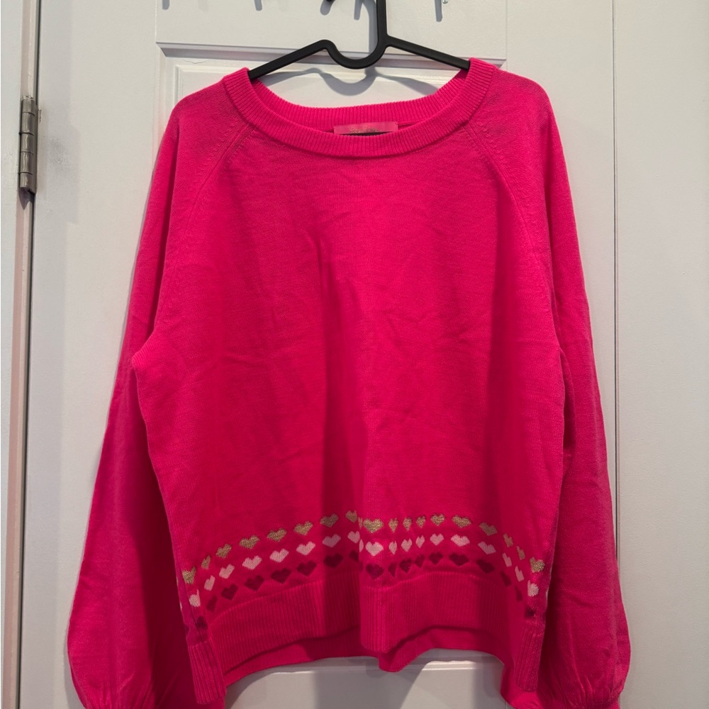 Lilly Pulitzer Vibrant Pink Knit Top